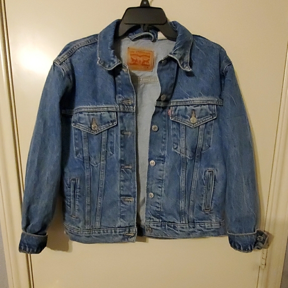 Levi blue Jean jacket - Picture 1 of 3